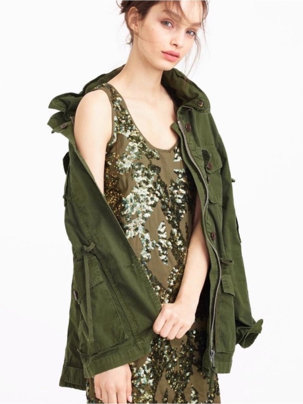 J.Crew Iridescent Sequin Shift Dress - EUC